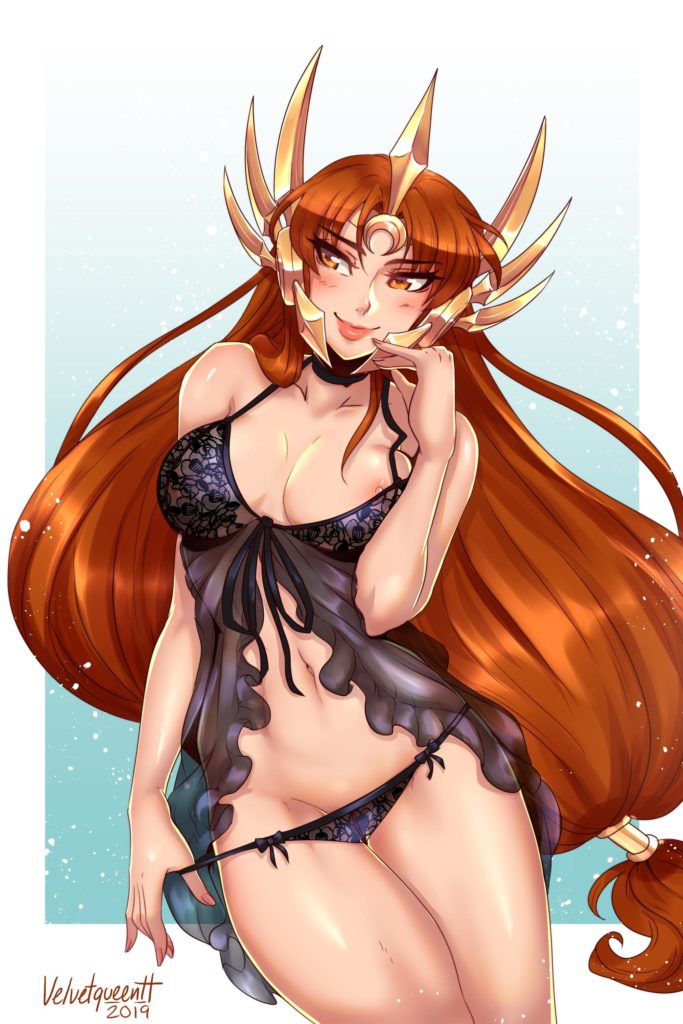 Leona in lingerie