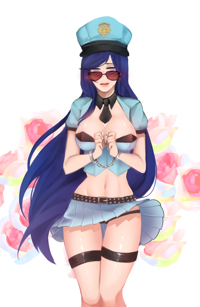 An embarrassed Officer Caitlyn [Ya7Zi_On]