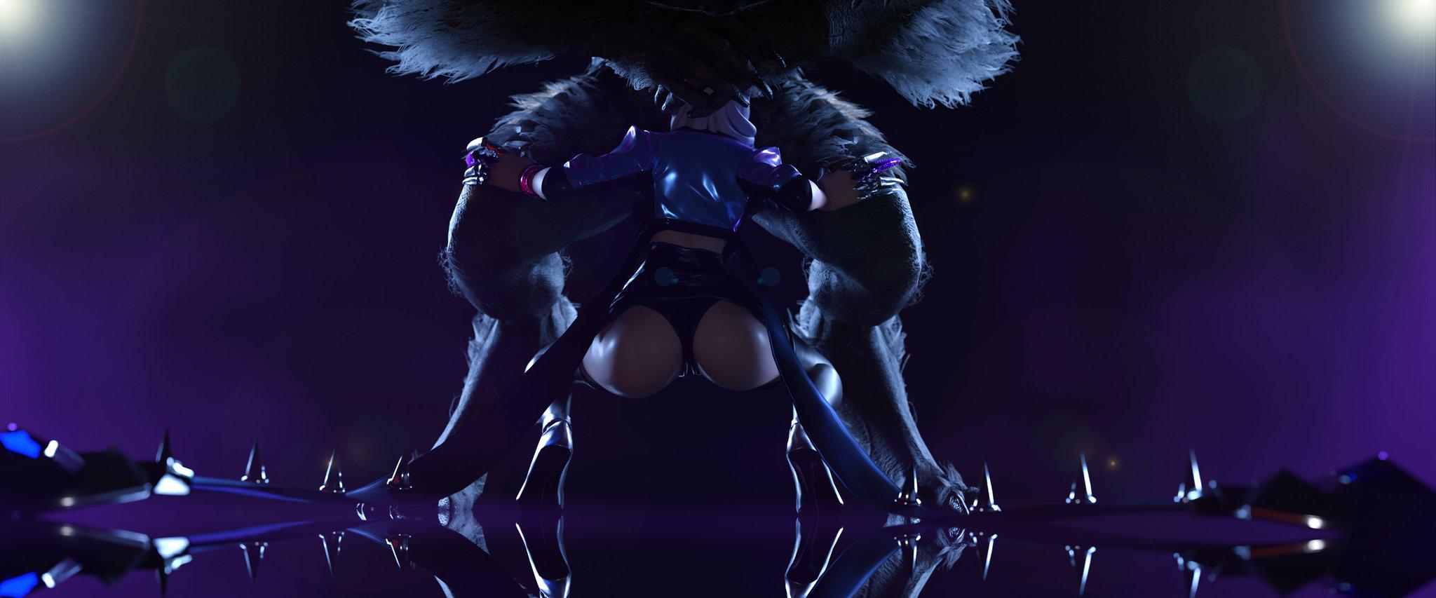 Evelynn X Werewolf. (MadCat_MKII)