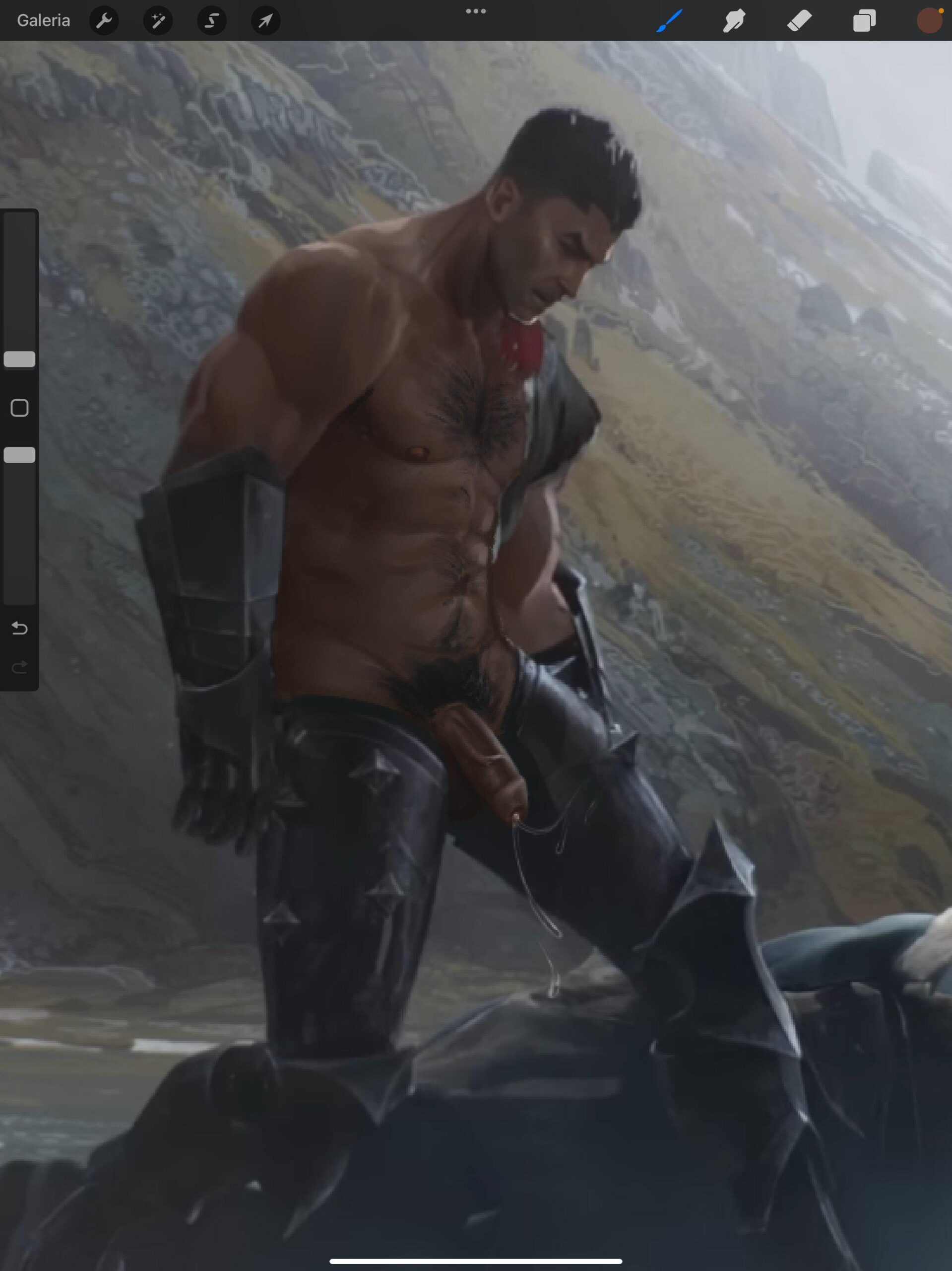 Darius leaking on mountain (porramarquinhos)