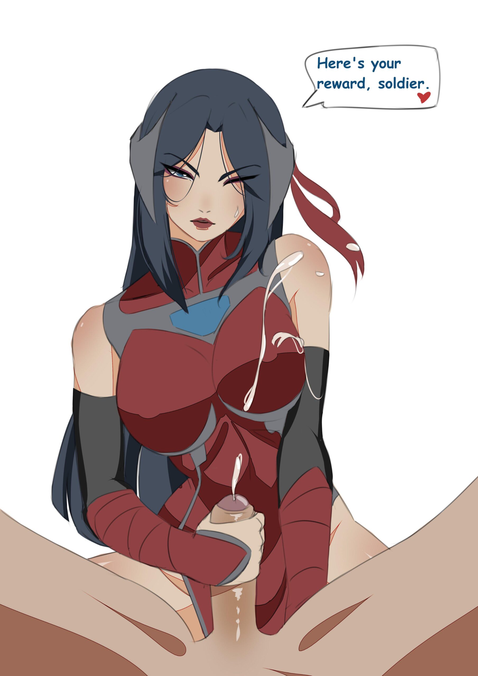 Irelia handjob. (Hayashidraws)