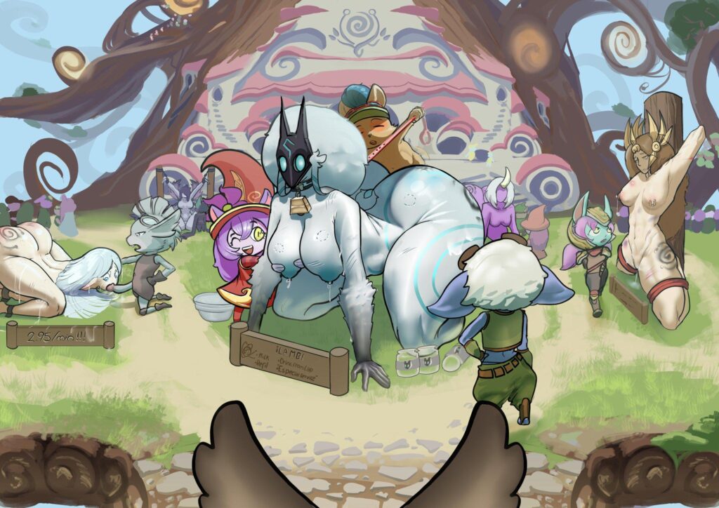 Bandle City Zoo, Diana, Kindred, Leona, Lulu, Morgana, Rumble, Soraka, Teemo, Tristana (nidror)