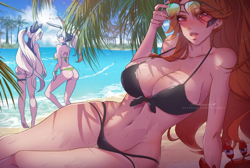 Miss Fortune in Swinsuit (by Himmely)