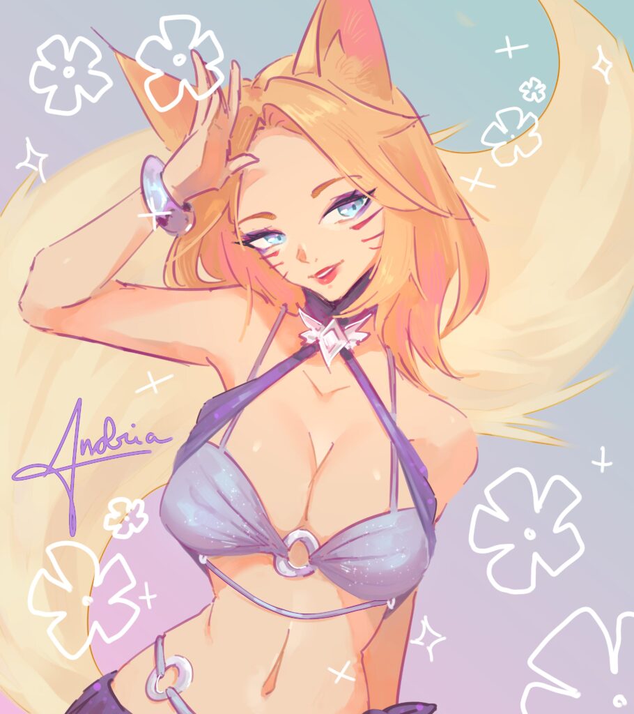 Pool Party Night Ahri (by Andria)