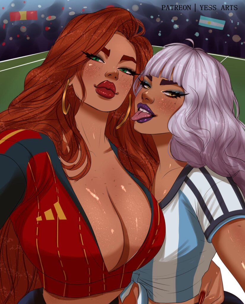 Miss Fortune and Qiyana on World Cup Final (Yes Arts)